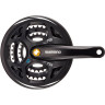 Система SHIMANO ALTUS, M311, 175 мм, квадрат, 48/38/28T, с защитой, черный EFCM311E888CL