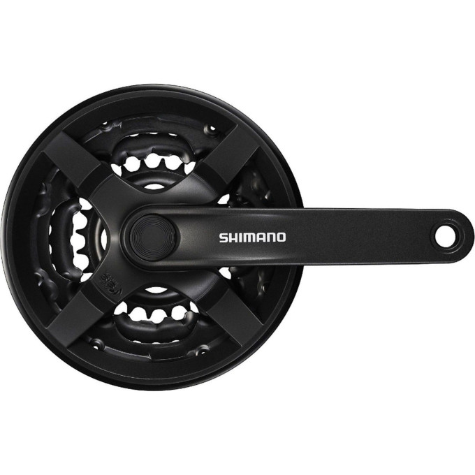 Система SHIMANO TOURNEY TY301, 170 мм, квадрат, 42/34/24, с защитой, черный, без упаковки AFCTY301C244CL