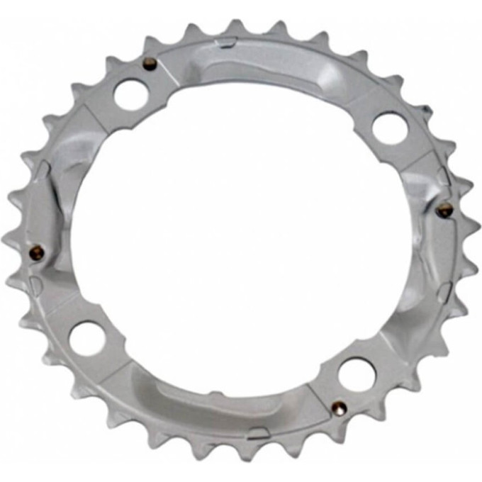Звезда передняя SHIMANO FC-M430-8 32T серебристая, с защитой Y1M098060