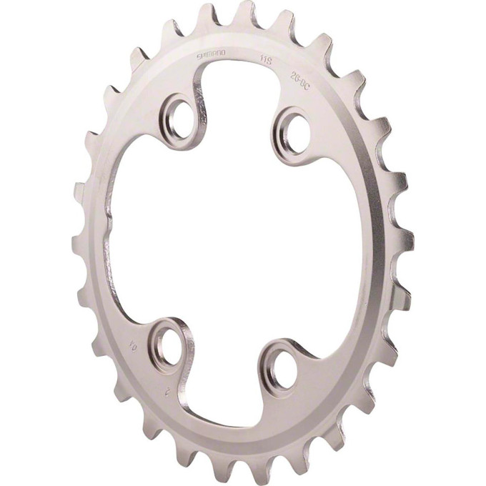 Звезда велосипедная SHIMANO XT, для FC-M785, 26T, AK, серебристый Y1ML26000